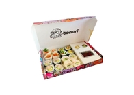 Matte Lamination Paper Sushi Box Customzied Size Food Grade With Division Insert