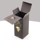 Eco Friendly Black Card Gold Foil Custom Makeup Box Skincare Box Packaging