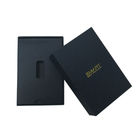 Lid And Tray Cell Phone Accessories Packaging Gold Foil UV Eco Friendly