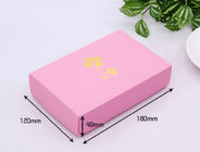 Hot Foil Stamping Underwear Packaging Box Corrugated Board Pink Color