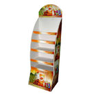 Supermarket Corrugated Display Boxes Carton Display Stands Matte Film Lamination