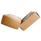 UV Printing 126gsm Kraft Paper Packaging Box With PVC Window