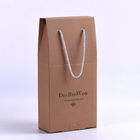 Recyclable UV Printing Wine Paper Box With PP Handle