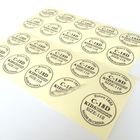 Hot Foil Stamping Clear Vinyl Self Adhesive Sticky Labels