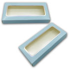 Varnish White Card Mink Eyelash Box Packaging With Window