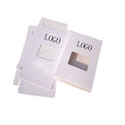 250gsm White Card Paper Mens Underwear Packaging Box With PVC Window