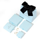 CMYK Printing Cardboard Jewelry Drawer Box With Ribbon