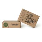 350gsm Brown Kraft Paper Custom Printed Cosmetic Boxes For Soap Package