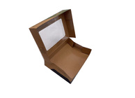 350GSM White Cardboard Paper Sushi Container Box With Anti Fog PVC Window