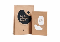 Biodegradable 180g Brown Kraft Paper Envelope Bag 3D Mock Up With Sticker