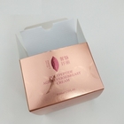 Glossy Gold Card Foil Paper Cosmetic Box Hot Stamping Rectangle Shaped OEM