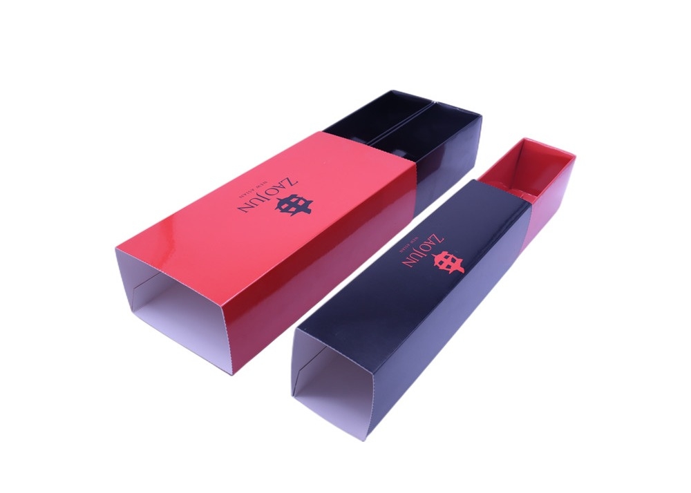 Custom Printed Glossy Lamination Slide Drawer Paper Sushi Box For Take Out
