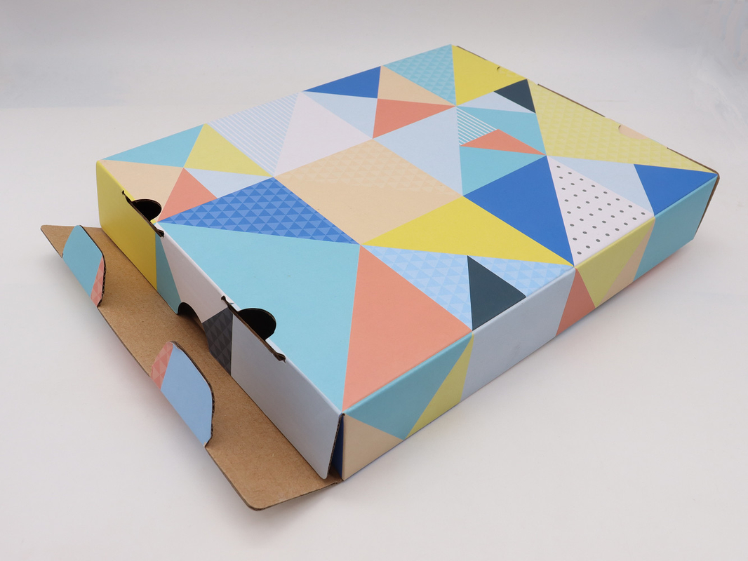 Printed Logo Shipping Packaging Boxes Corrugated Cardboard CMYK Printing Matte varnish