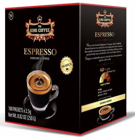 Offset CMYK Printing Foldable Espresso Coffee Box Packaging